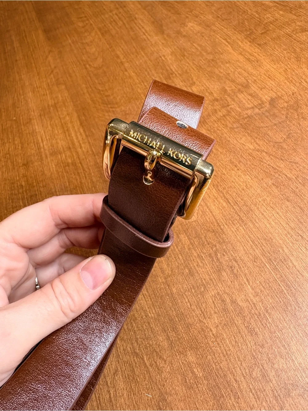 Michael Kors Brown Dress Belt
